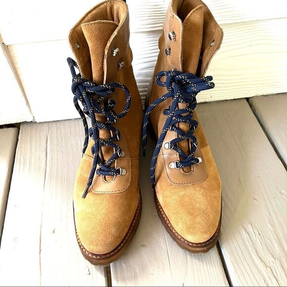 H & M suede lace up boots.  Size 8 - Picture 2 of 9